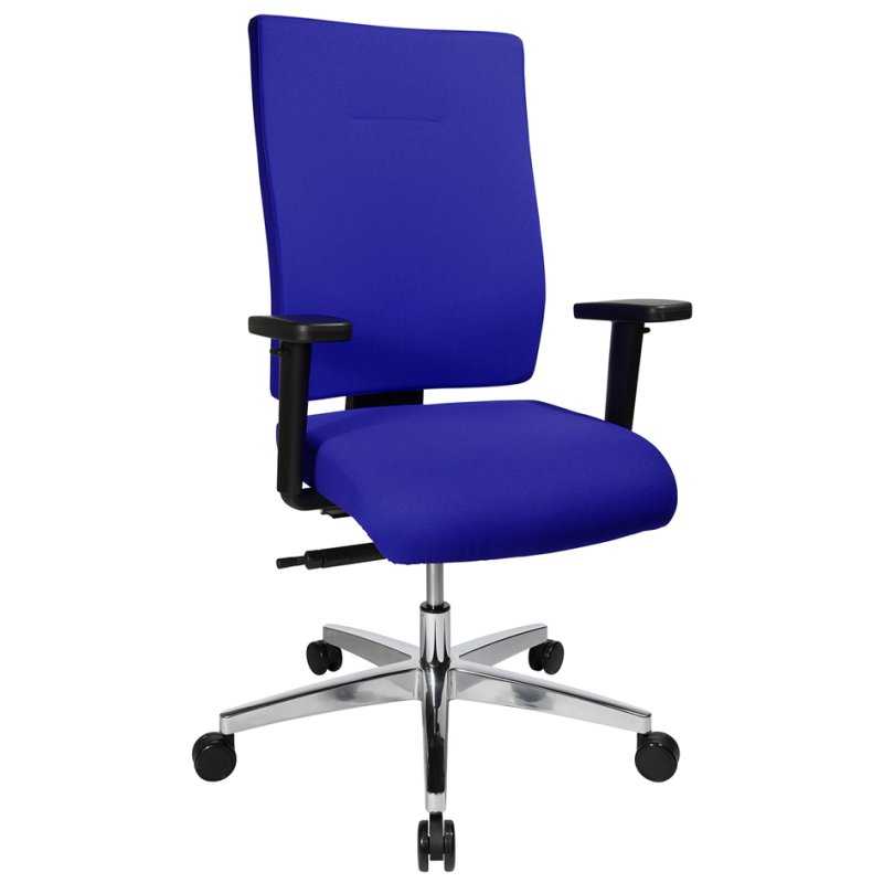 Topstar bureaustoel Profi Star 15, bordeaux, aluminium voetenkruis, armleuningen